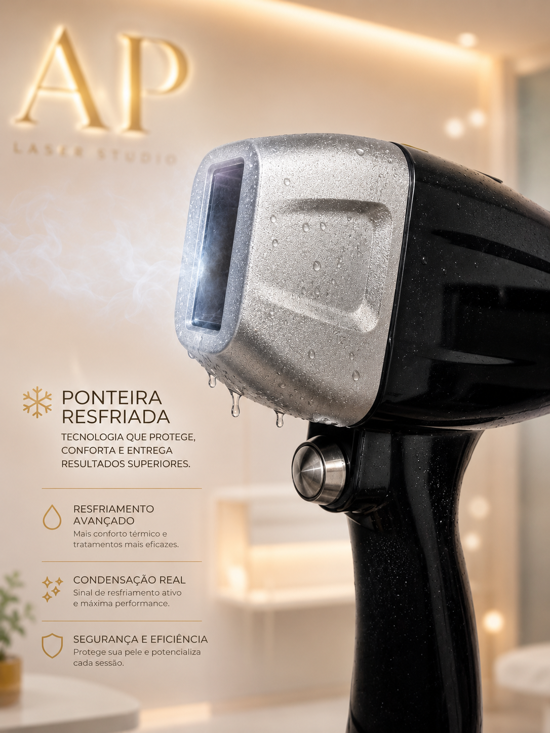 Ponteira refrigerada do equipamento de laser AP | Laser Studio